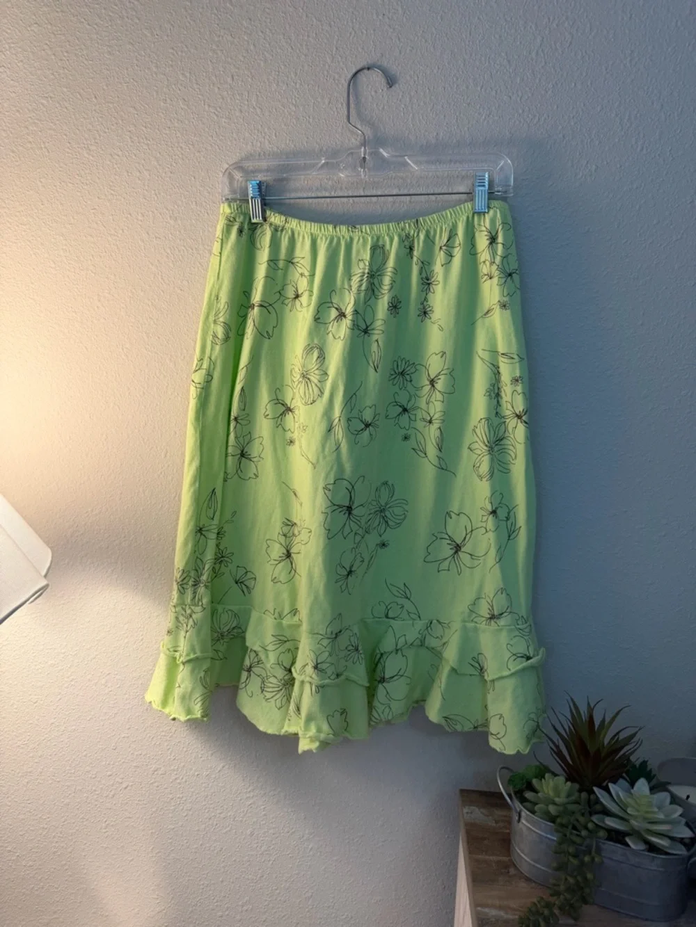 fresh produce Lime Green Floral Skirt Set - Picture 3 of 9